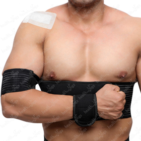 HealthAndYoga® GuardNHeal Shoulder Support Belt - Black